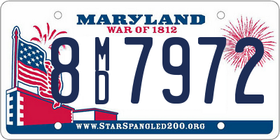 MD license plate 8MD7972