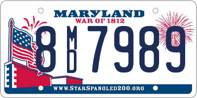 MD license plate 8MD7989