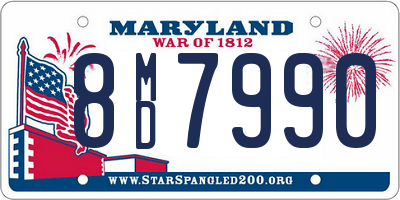 MD license plate 8MD7990