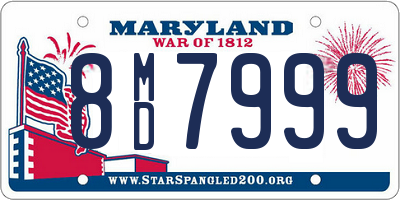 MD license plate 8MD7999