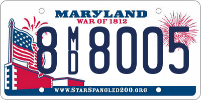 MD license plate 8MD8005