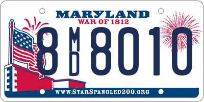 MD license plate 8MD8010