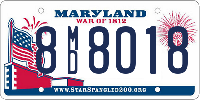 MD license plate 8MD8018