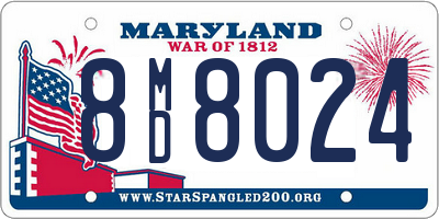 MD license plate 8MD8024