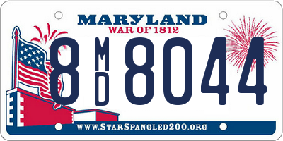 MD license plate 8MD8044