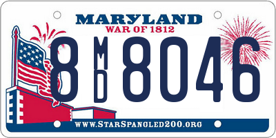 MD license plate 8MD8046
