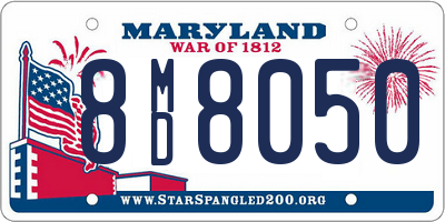 MD license plate 8MD8050