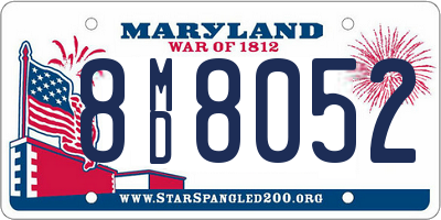 MD license plate 8MD8052