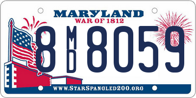 MD license plate 8MD8059