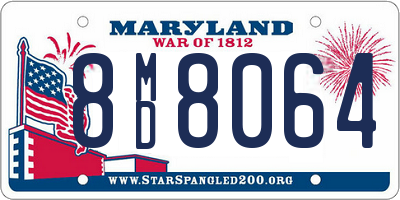 MD license plate 8MD8064