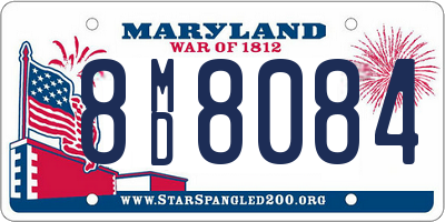 MD license plate 8MD8084