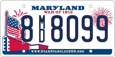 MD license plate 8MD8099