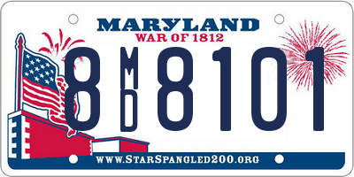 MD license plate 8MD8101