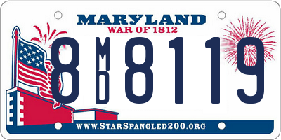 MD license plate 8MD8119