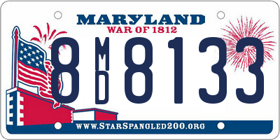 MD license plate 8MD8133