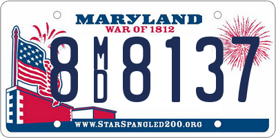 MD license plate 8MD8137