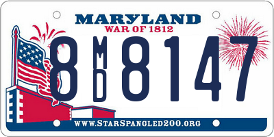 MD license plate 8MD8147