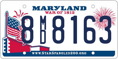 MD license plate 8MD8163