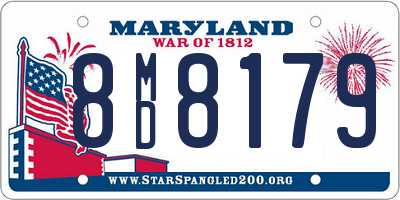 MD license plate 8MD8179