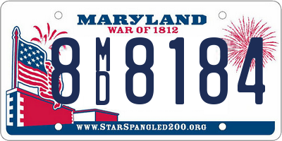 MD license plate 8MD8184
