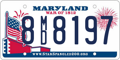 MD license plate 8MD8197