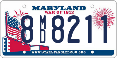MD license plate 8MD8211