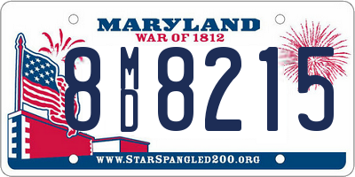 MD license plate 8MD8215
