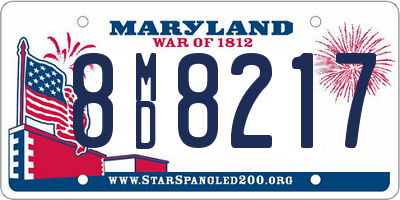 MD license plate 8MD8217