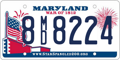 MD license plate 8MD8224
