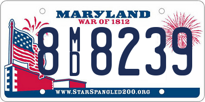 MD license plate 8MD8239