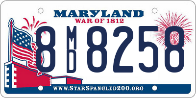 MD license plate 8MD8258