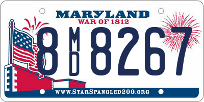 MD license plate 8MD8267