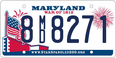MD license plate 8MD8271
