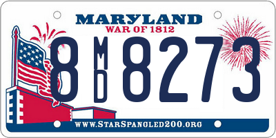 MD license plate 8MD8273