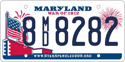 MD license plate 8MD8282