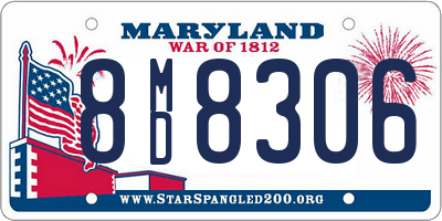 MD license plate 8MD8306