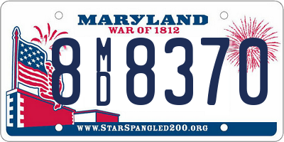MD license plate 8MD8370
