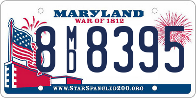 MD license plate 8MD8395