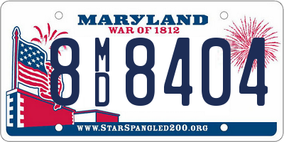MD license plate 8MD8404