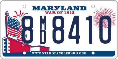 MD license plate 8MD8410