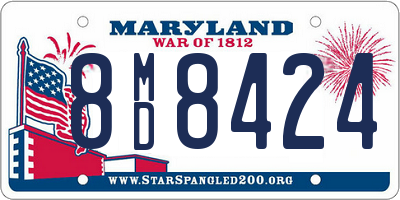 MD license plate 8MD8424