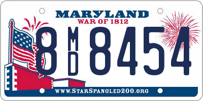 MD license plate 8MD8454