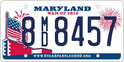 MD license plate 8MD8457