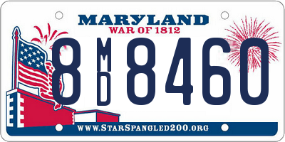 MD license plate 8MD8460