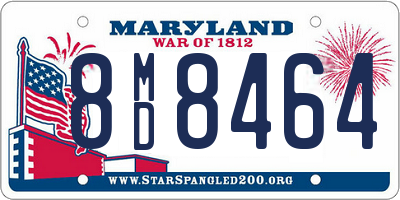 MD license plate 8MD8464