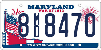 MD license plate 8MD8470