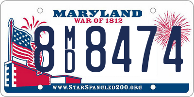 MD license plate 8MD8474