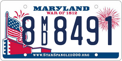 MD license plate 8MD8491