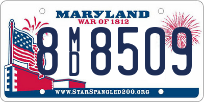 MD license plate 8MD8509