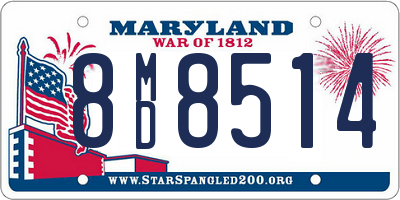 MD license plate 8MD8514